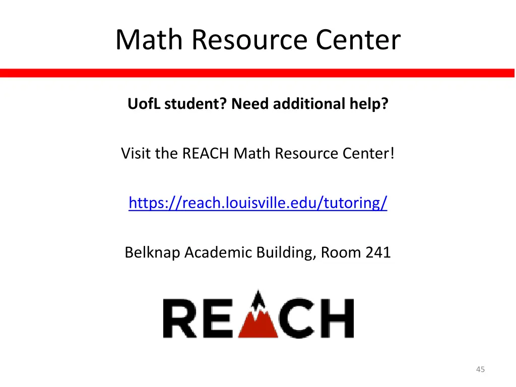 math resource center