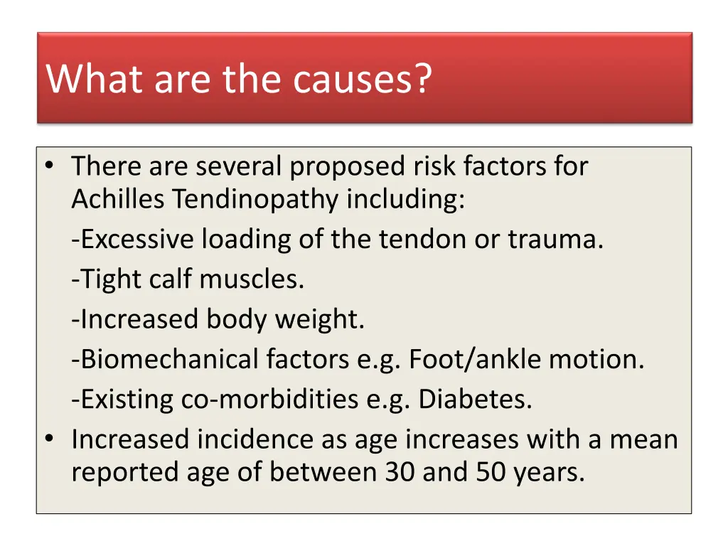 what are the causes what are the causes