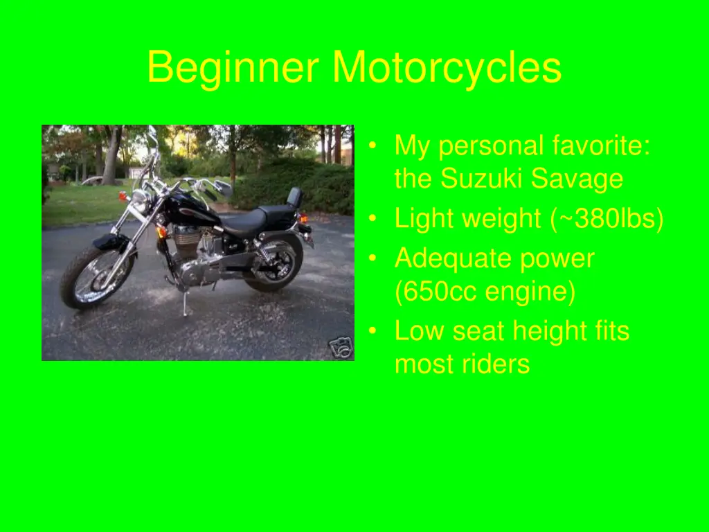 beginner motorcycles