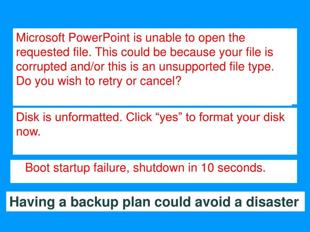 microsoft powerpoint is unable to open