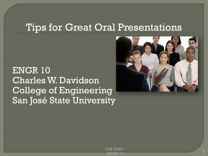 tips for great oral presentations