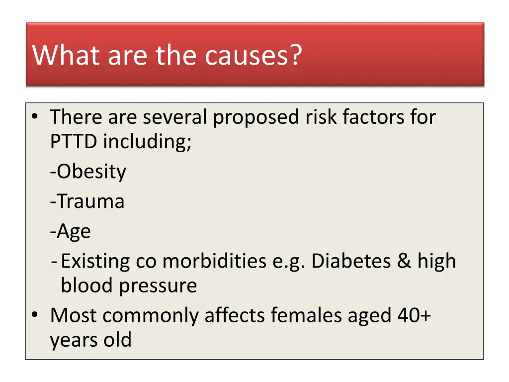 what are the causes what are the causes