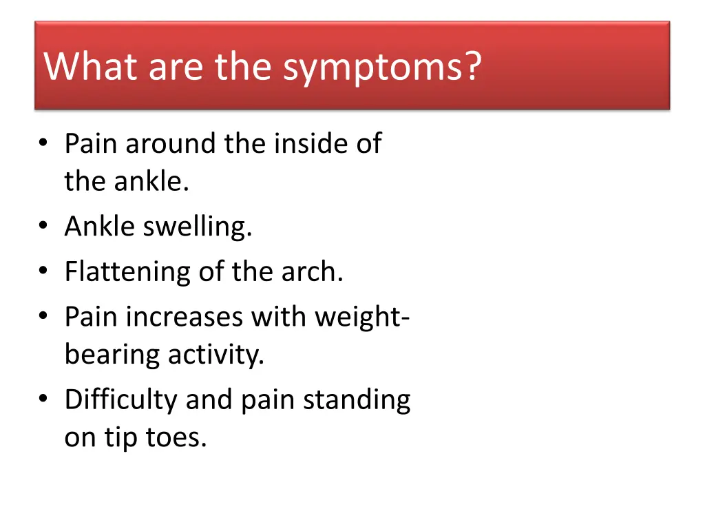 what are the symptoms