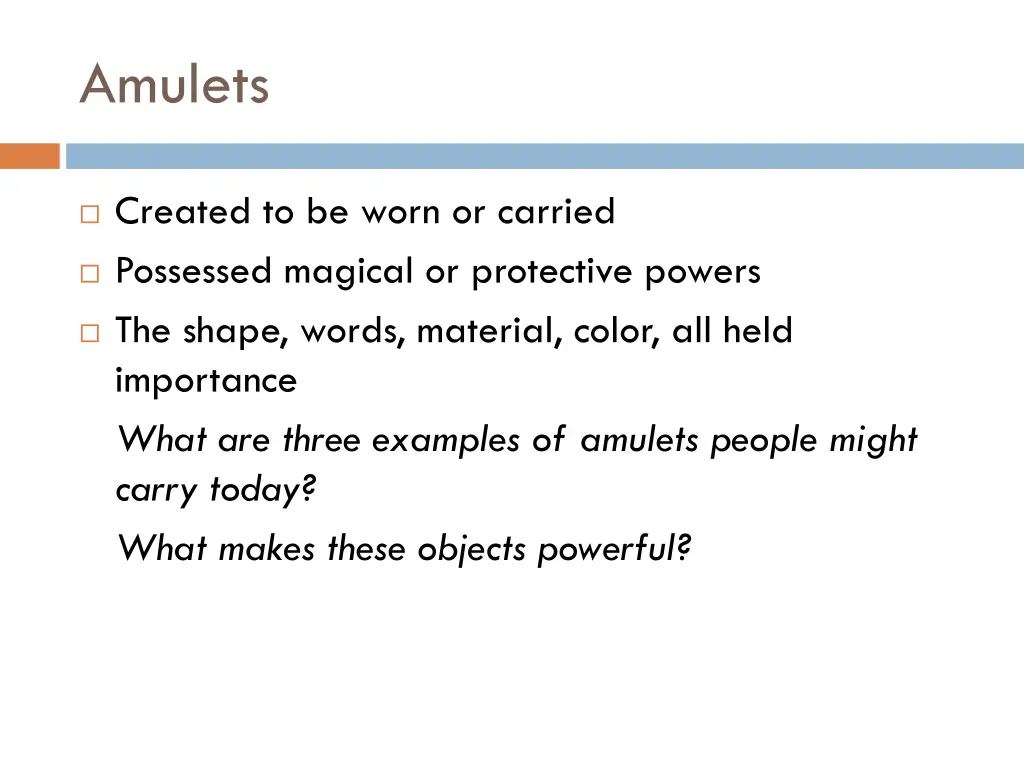 amulets