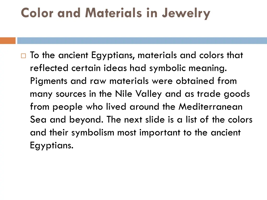 color and materials in jewelry