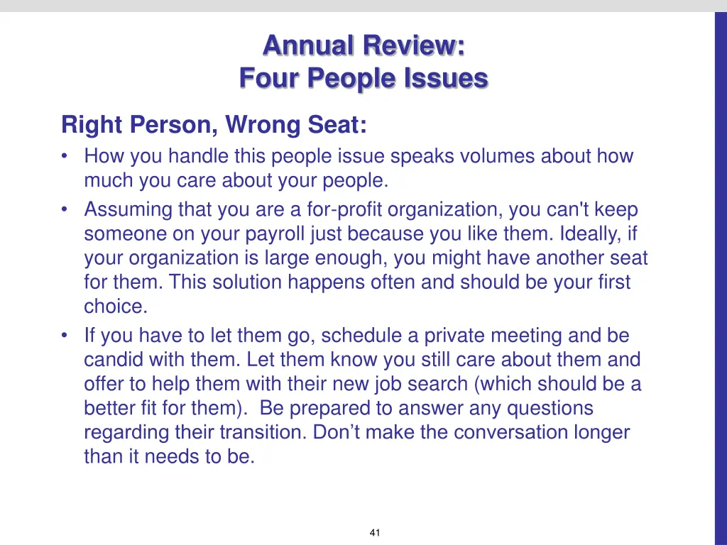 annual review four people issues 1