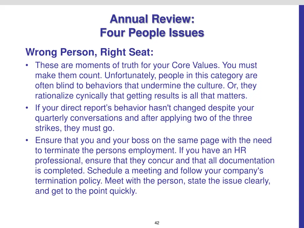 annual review four people issues 2