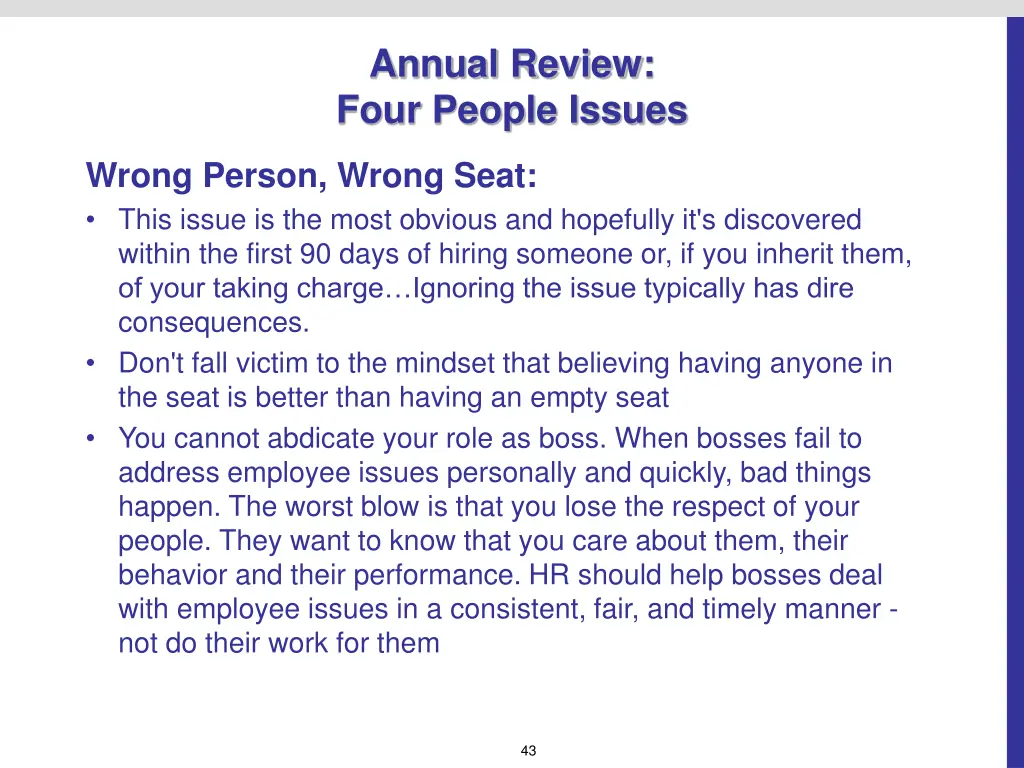 annual review four people issues 3