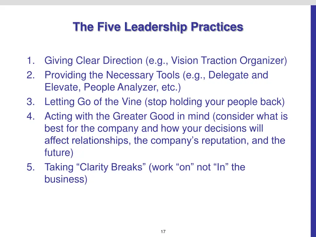 the five leadership practices