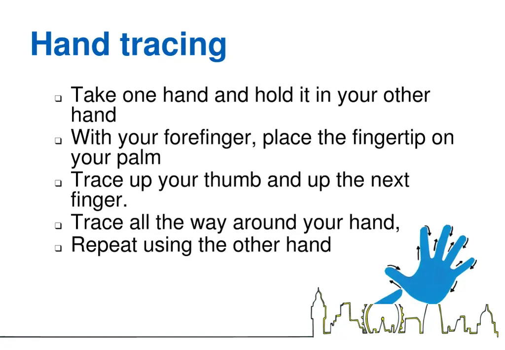 hand tracing