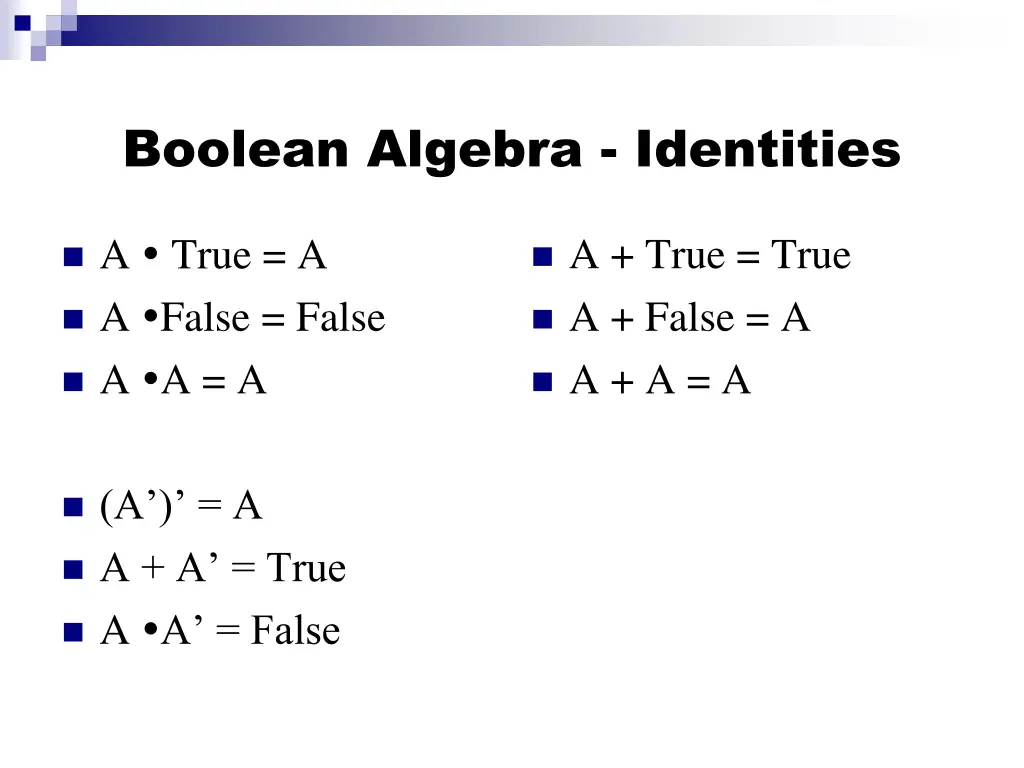 boolean algebra identities 6