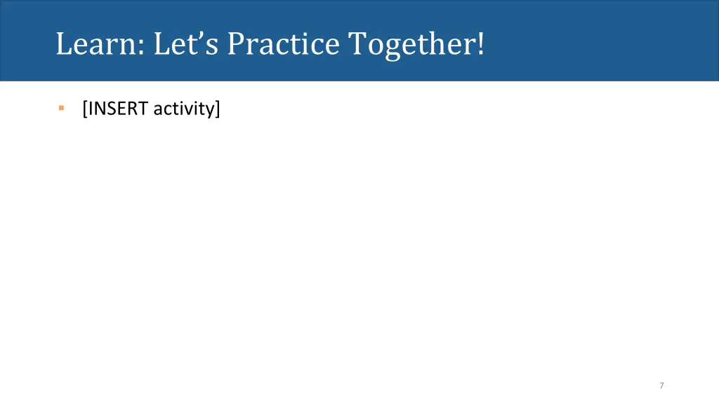 learn let s practice together