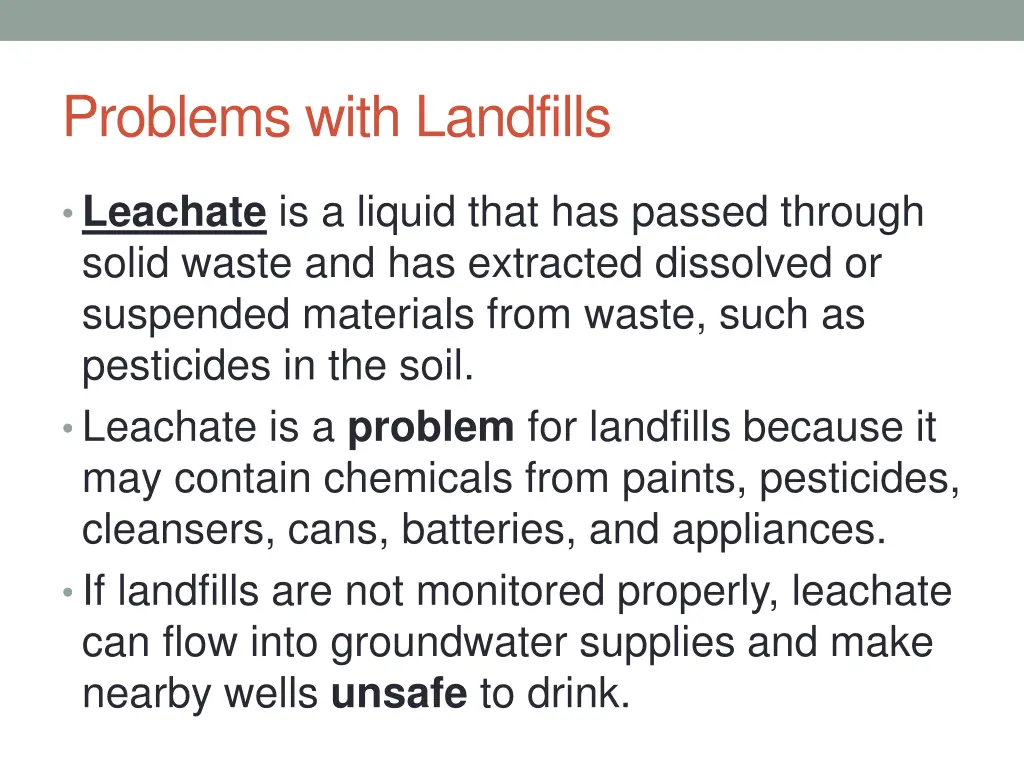 problems with landfills