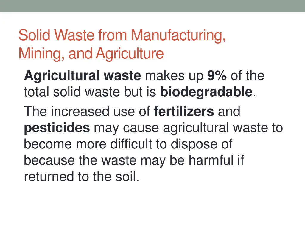 solid waste from manufacturing mining 1