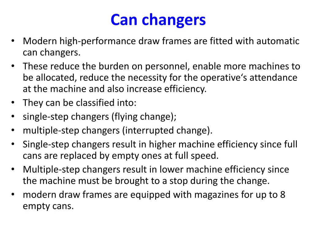 can changers