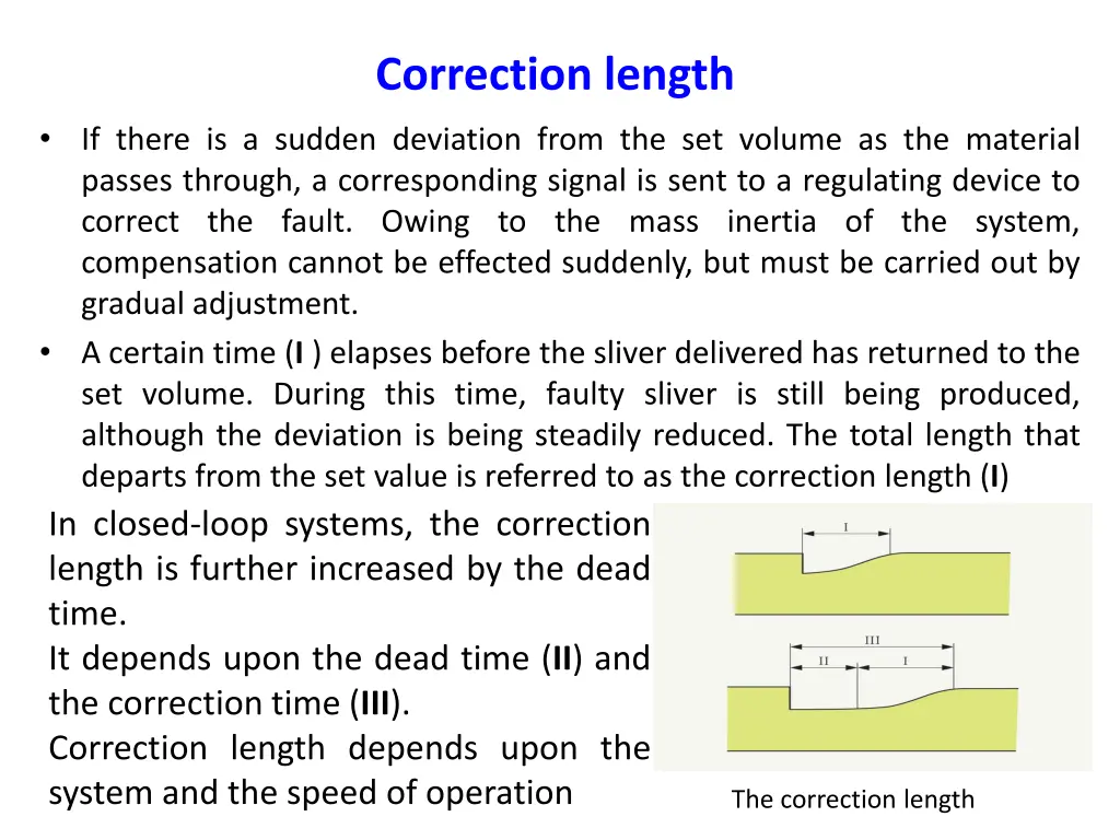 correction length