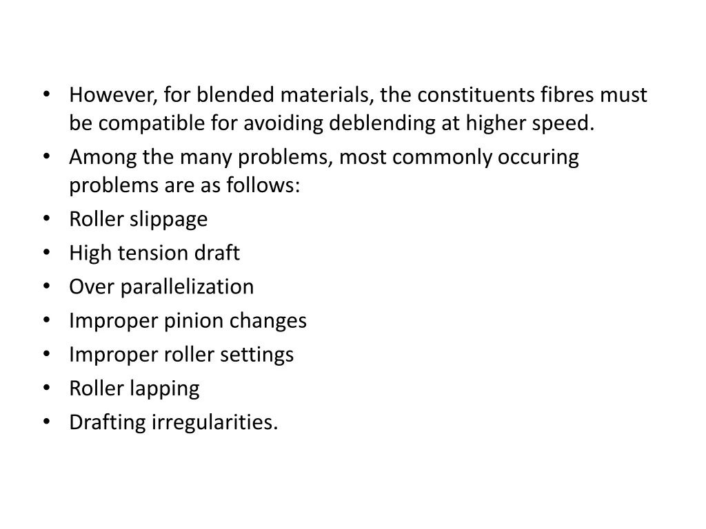 however for blended materials the constituents