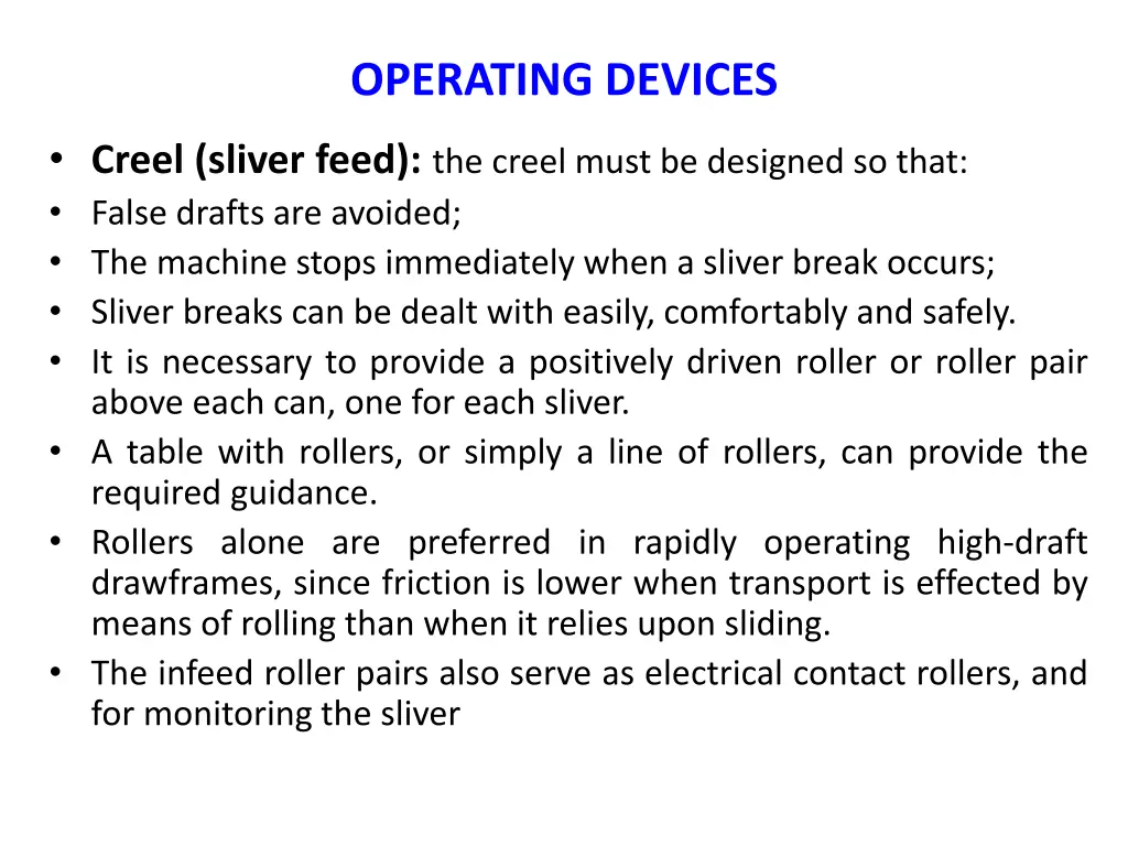 operating devices