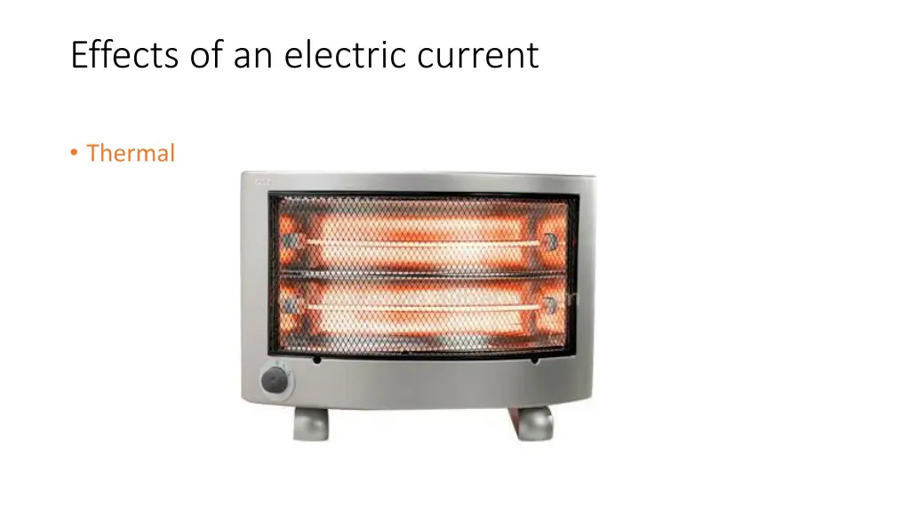 effects of an electric current