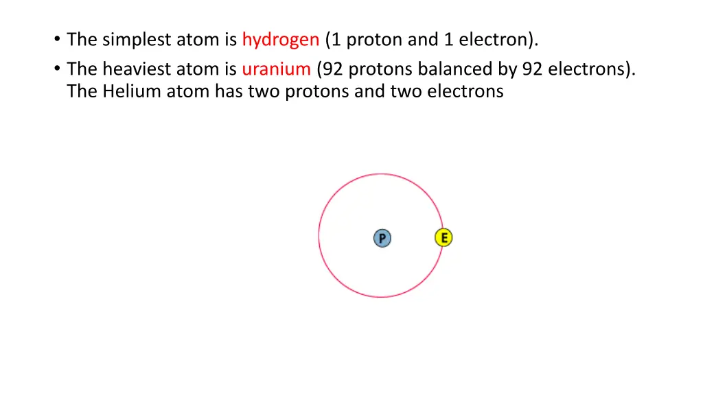 the simplest atom is hydrogen 1 proton