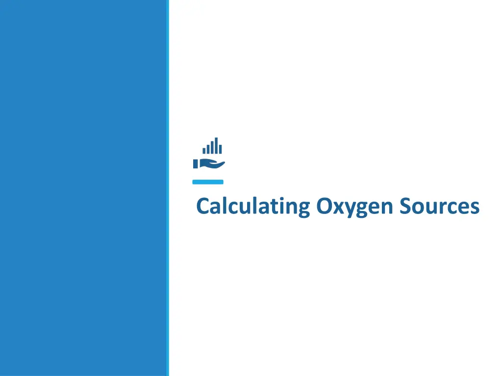 calculating oxygen sources