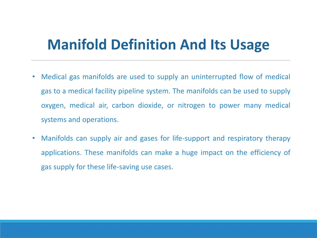 manifold definition and its usage