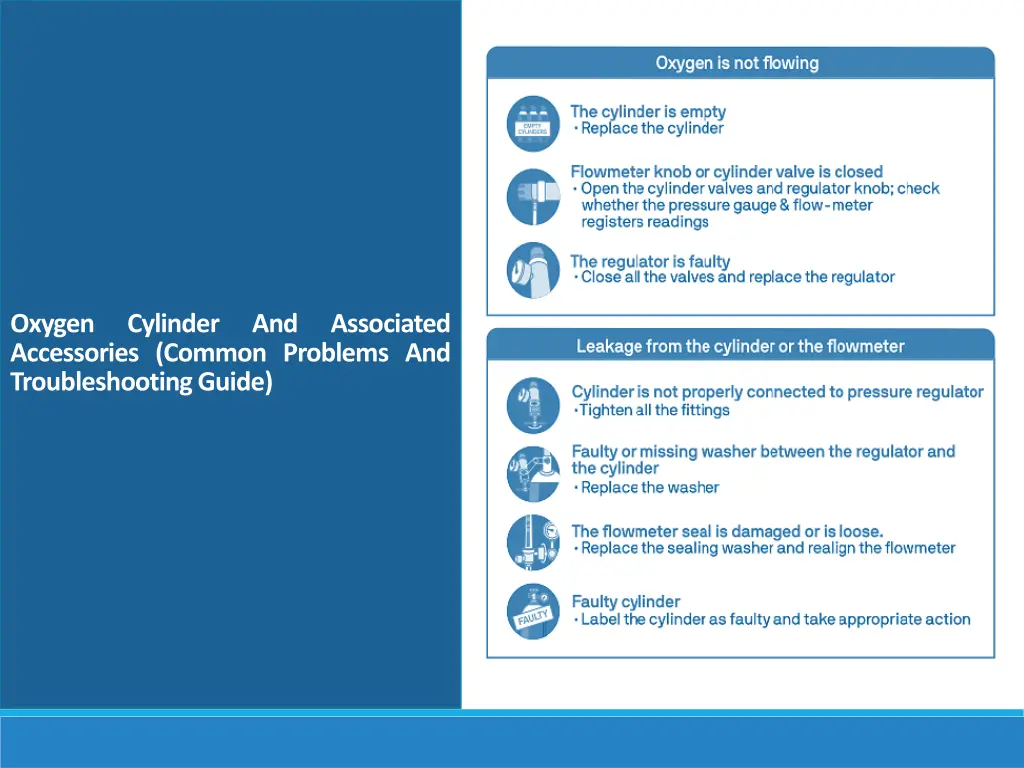 oxygen accessories common problems