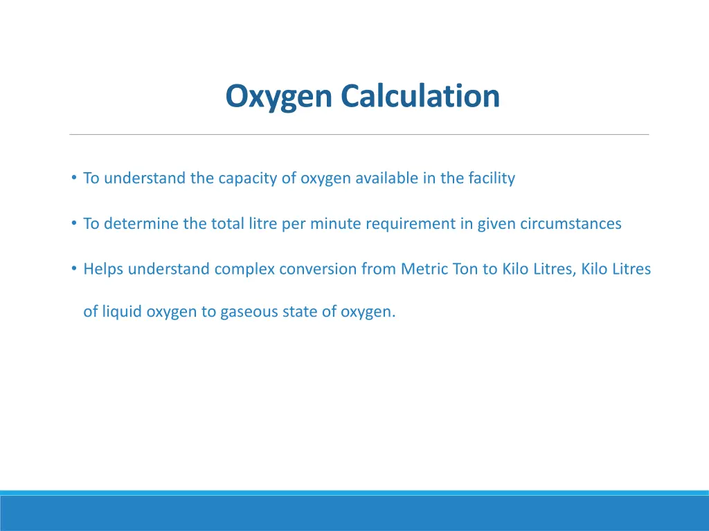 oxygen calculation 1