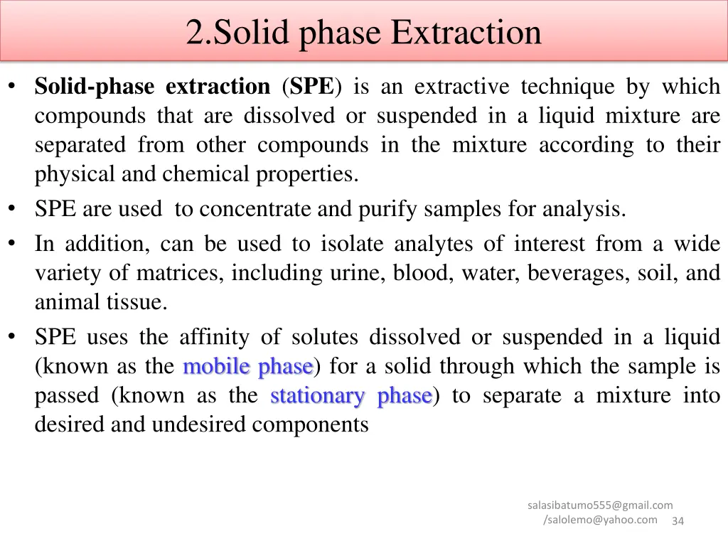 2 solid phase extraction