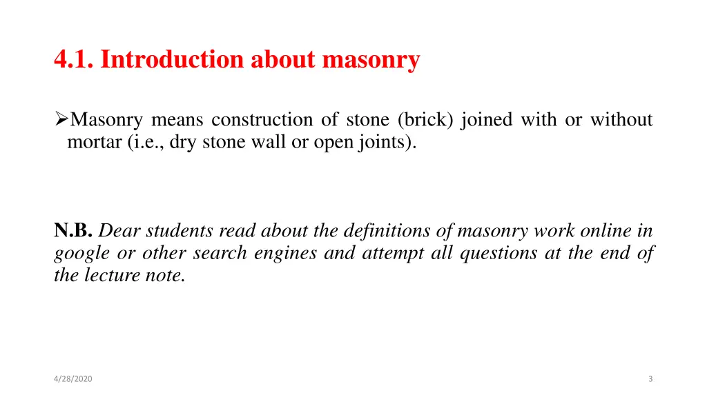 4 1 introduction about masonry