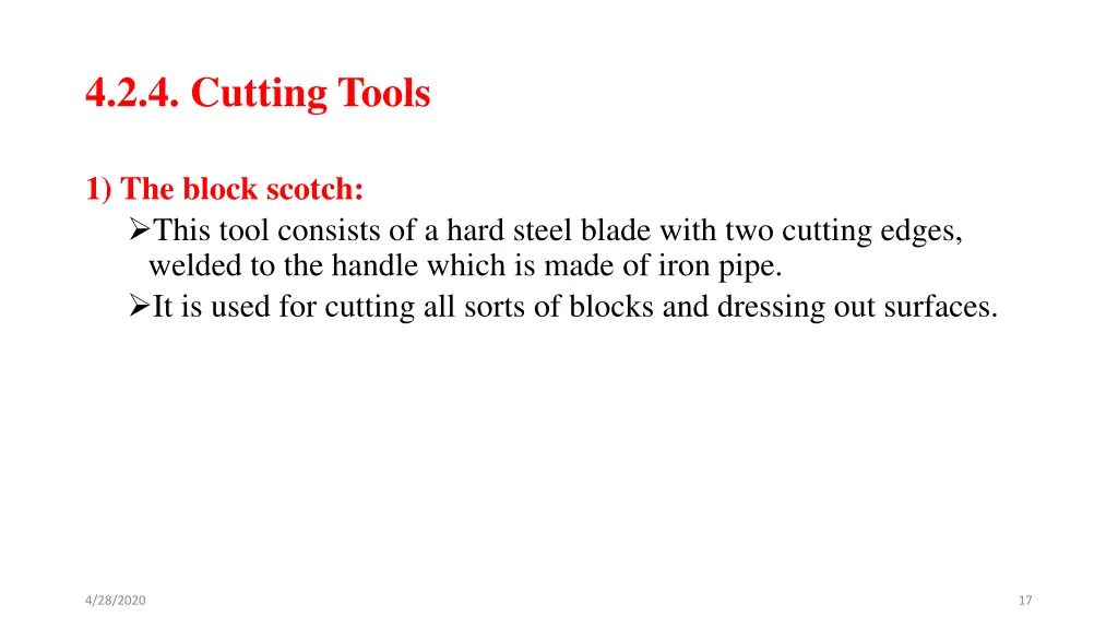 4 2 4 cutting tools