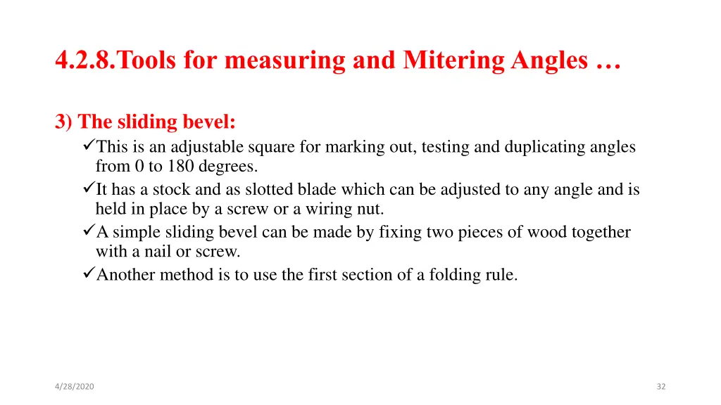 4 2 8 tools for measuring and mitering angles 1