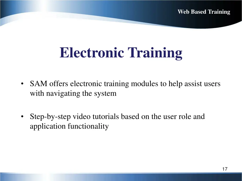 web based training