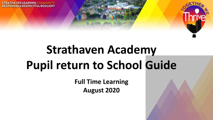 strathaven academy pupil return to school guide