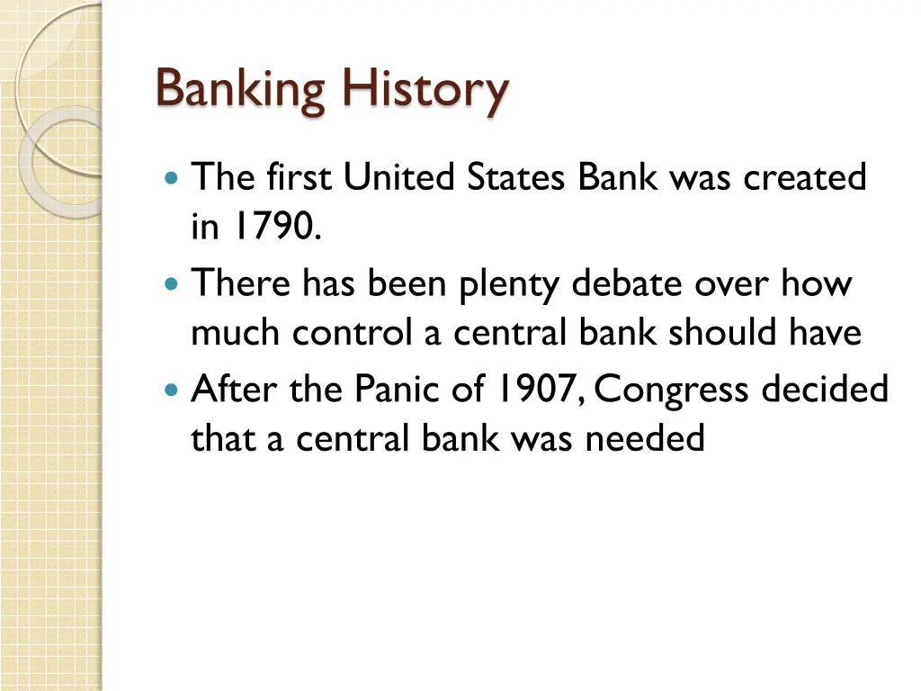 banking history