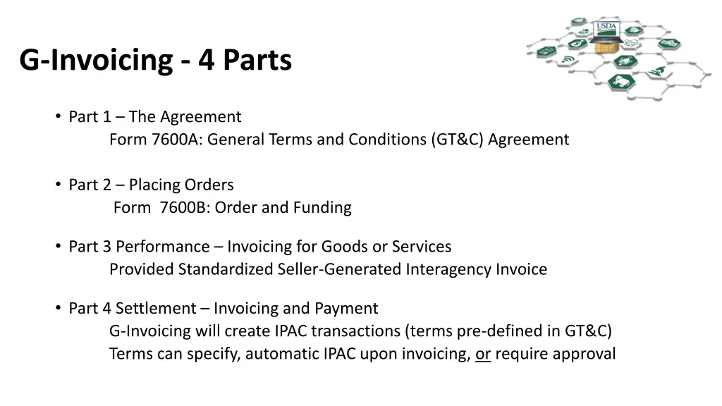 g invoicing 4 parts