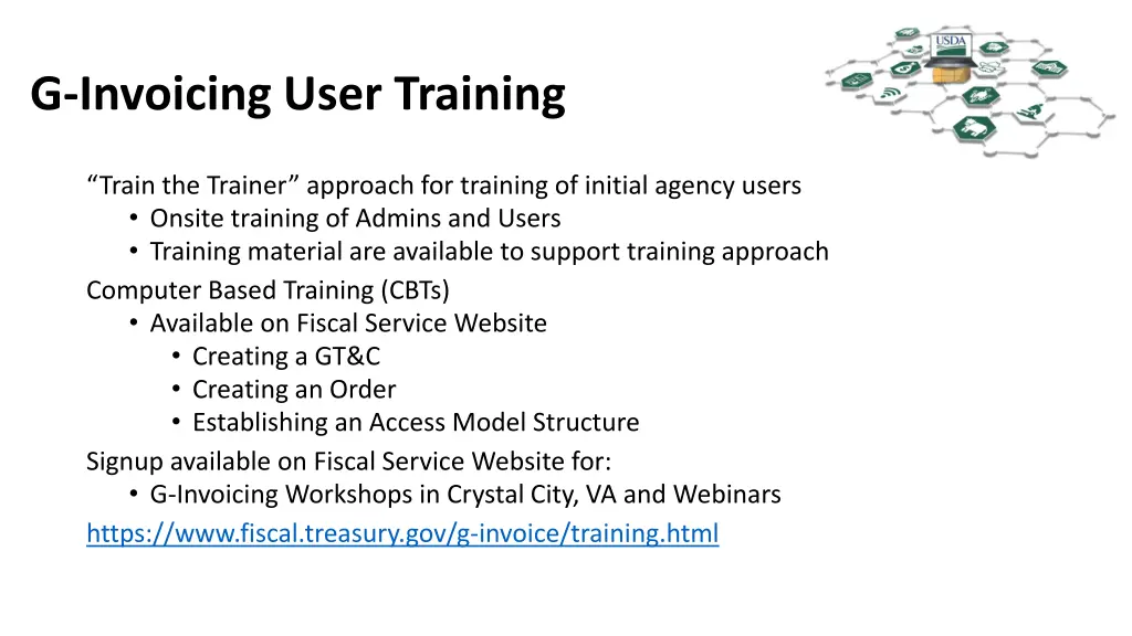 g invoicing user training