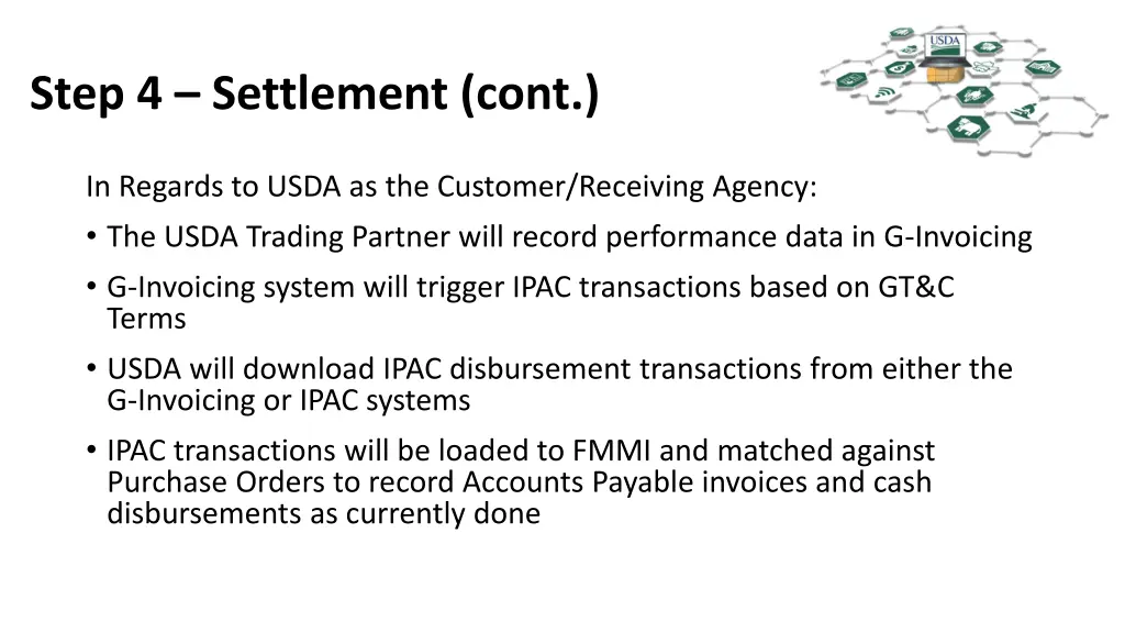 step 4 settlement cont