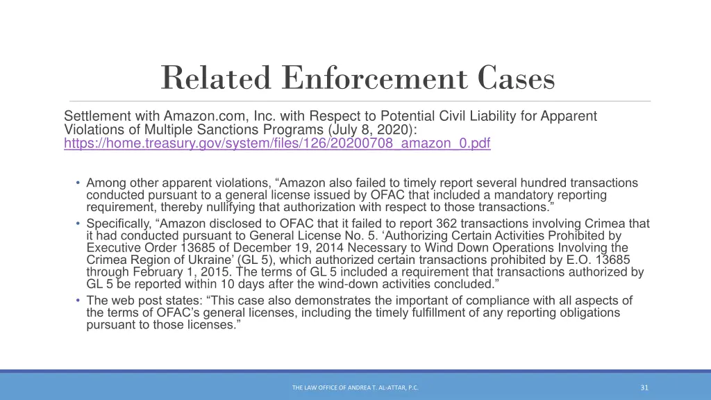 related enforcement cases 1