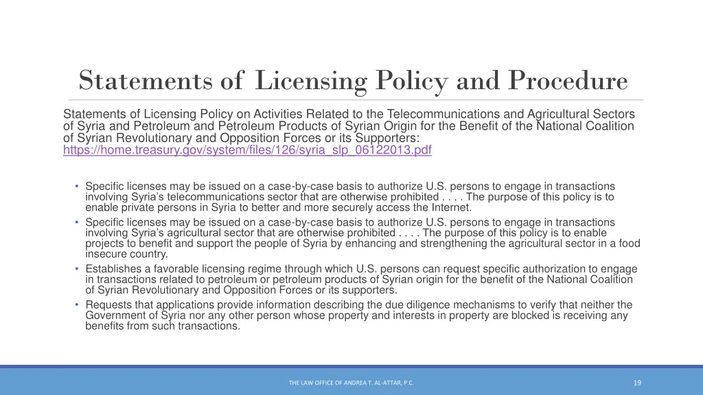 statements of licensing policy and procedure 4