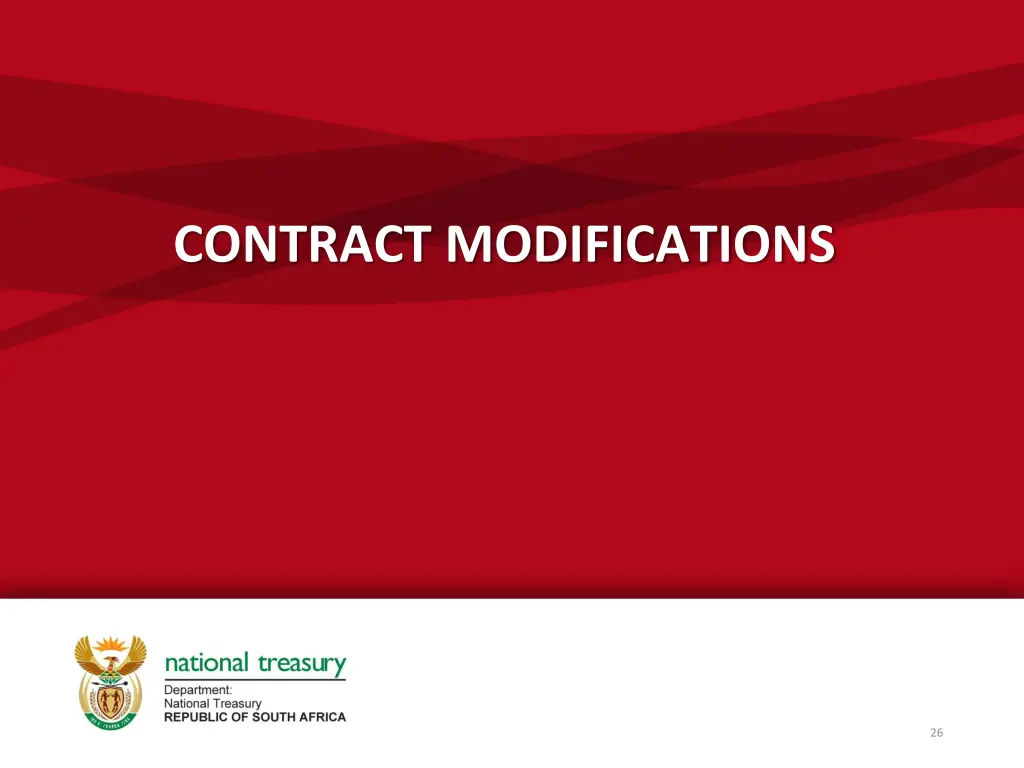 contract modifications