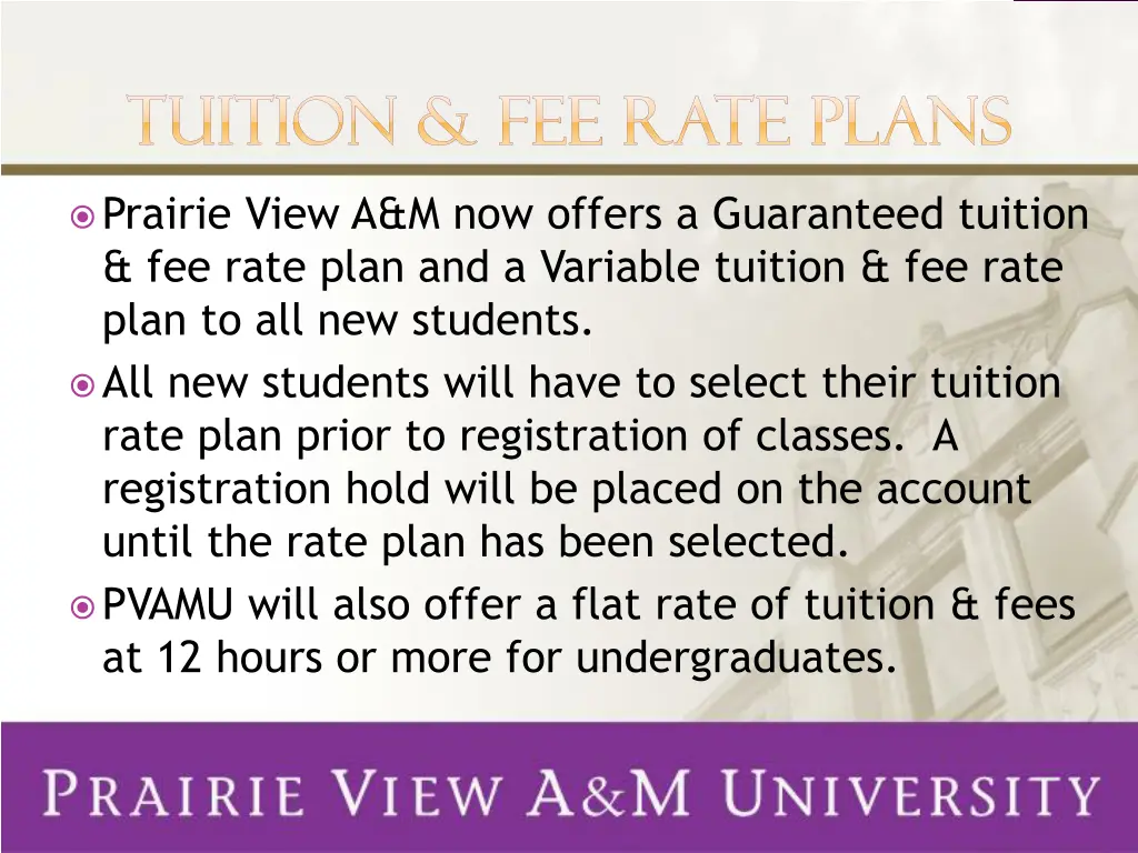 tuition fee rate plans tuition fee rate plans