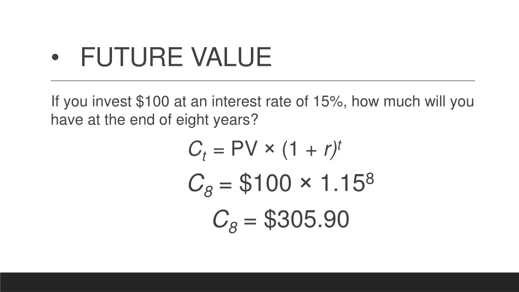 future value 3