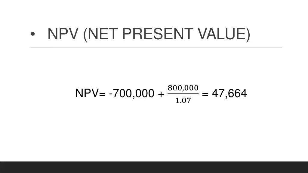 npv net present value 1