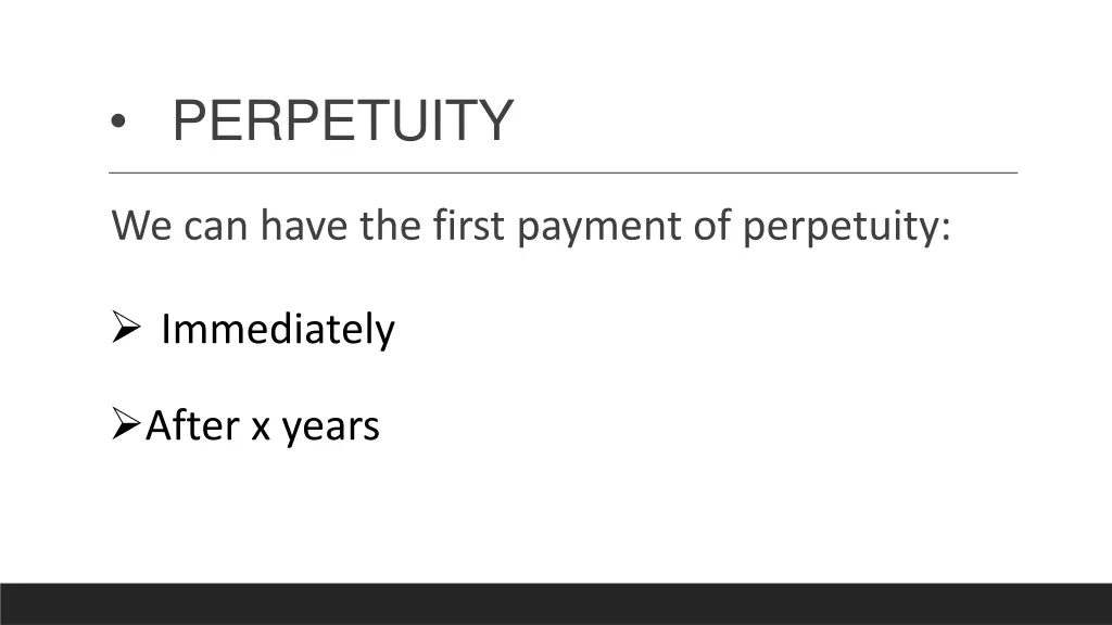 perpetuity