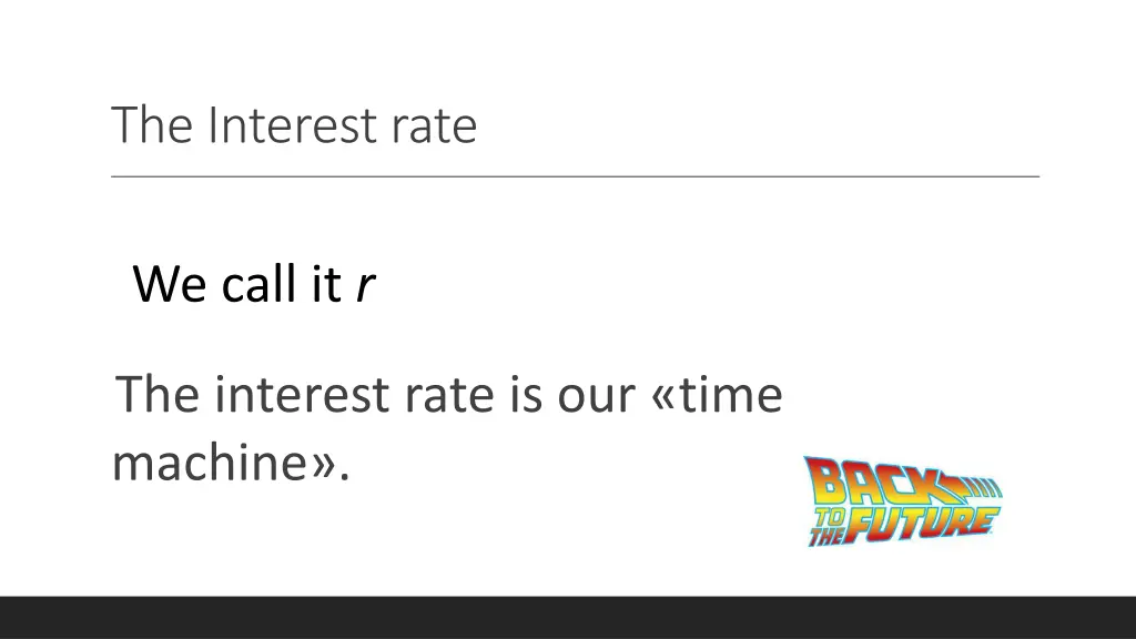 the interest rate