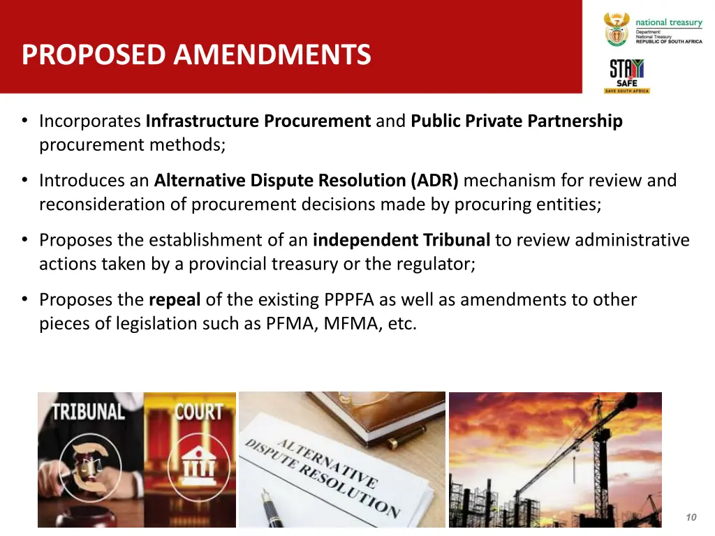 proposed amendments