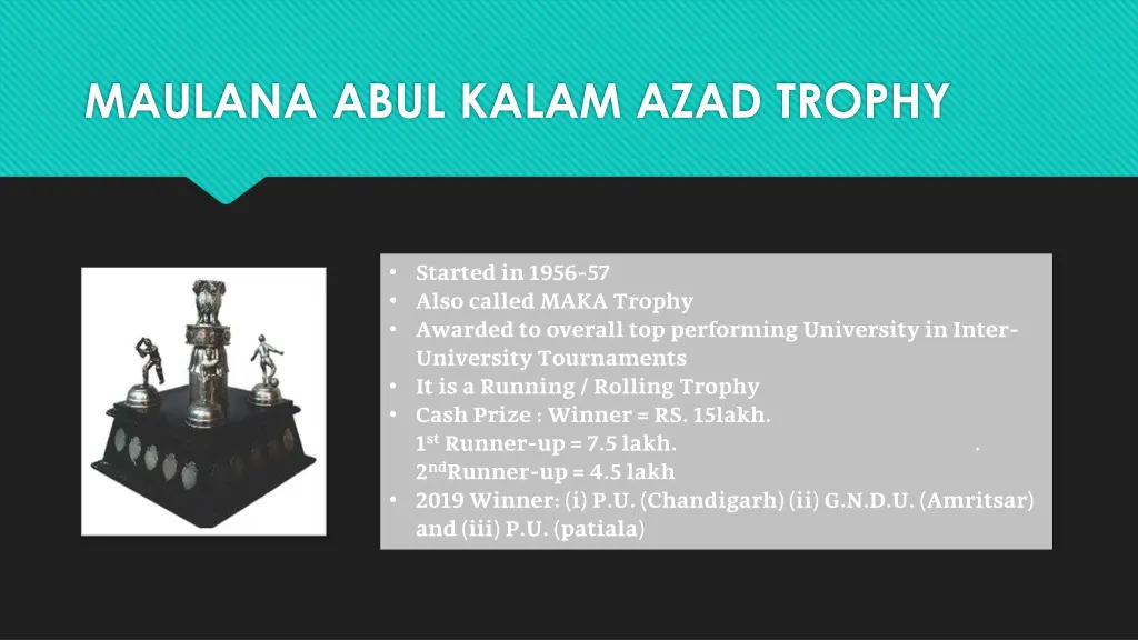 maulana abul kalam azad trophy