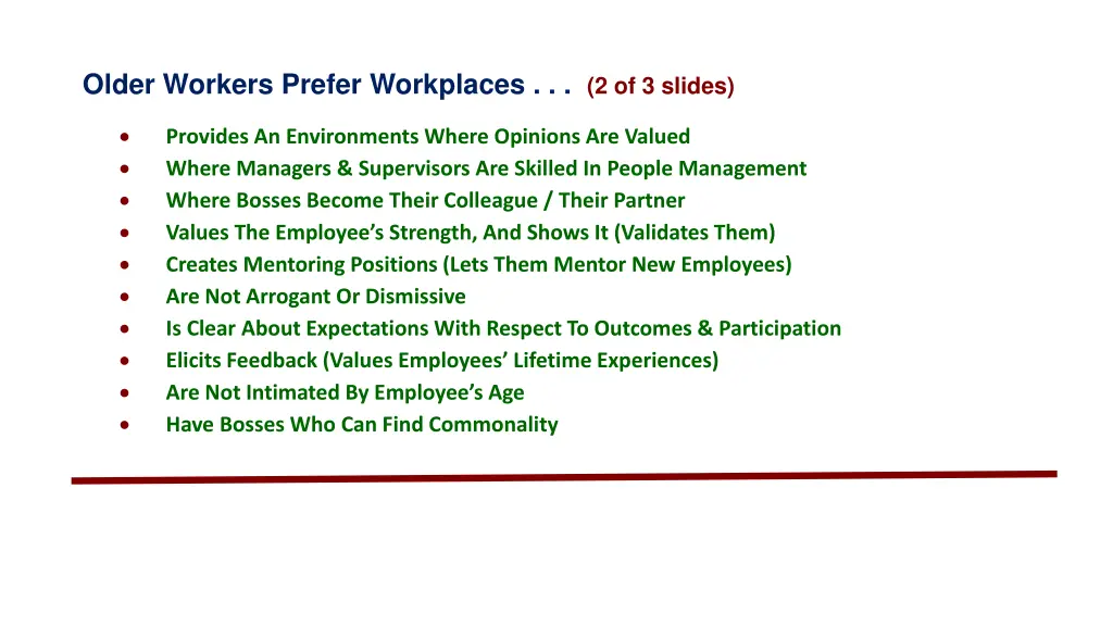 older workers prefer workplaces 2 of 3 slides