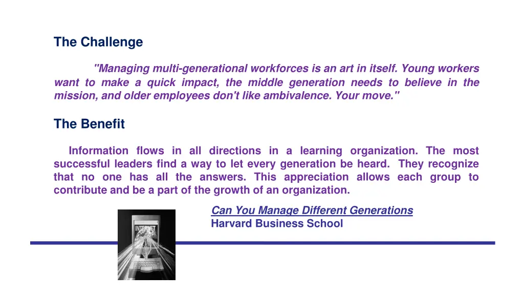 the challenge managing multi generational